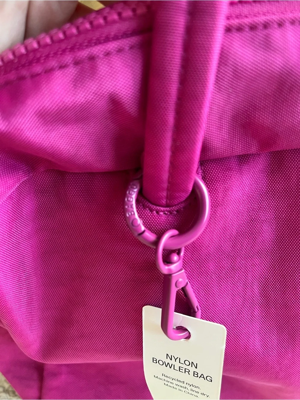 BAGGU Deep Fuchsia Bowler Bag BNWT - Picture 13 of 15
